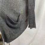 Eileen Fisher 100% Linen Long Sleeve Ribbed Open Front Cardigan Sweater M Photo 2