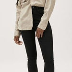 Everlane Women's High Rise Tapered Leg Skinny Jeans Charcoal Dark wash Size 25R Photo 0