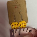 Handmade Chocolate Chip Cookies Earrings Yellow Photo 2