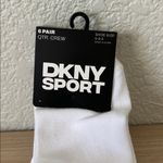 DKNY  Sport White Ankle Socks with Logo 6 pairs Photo 6