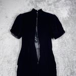 Scott McClintock Dress Vintage Black Velvet‎ Lace Mini Bouche Gothic Elegant 2 Size 6 Photo 3