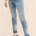 Anthropologie  Pilcro High Rise Distressed Raw Hem Cigarette Jeans Photo 0