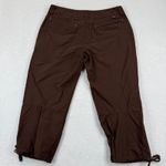 Patagonia  Women's Brown Capri Hiking Pants Size 10 Drawstring Hem Lightweight Photo 6