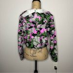 Koral  Womens Paisley Camo Clover Energy Active Crop Hoodie Bandana Troop sz S Photo 28