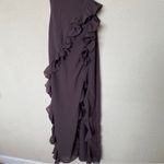 House Of CB 'Ariela' Espresso Ruffle Maxi Dress brown NWOT size XS Photo 9