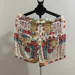 Johnny Was NWOT  Mick Satin Multicolor Cargo Shorts for Women W35 Rare Photo 4