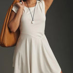 Anthropologie Daily Practice by  Asymmetrical Midi Dress Sz Small Preppy Coastal Photo 0