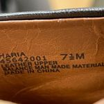 Natural Soul  by Naturalizer Haria Black Leather Wedge Sandals Women’s Size 7.5 Photo 3