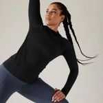 Athleta Flurry Seamless Hoodie Black XS Photo 4