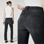 Spanx • Ankle Straight Leg Jeans in Vintage Black pull on washed faded slim cut Photo 14