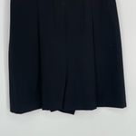 BCBGMAXAZRIA  Women's Black V-neck Sleeveless Draped Open Back Romper Size XXS‎ Photo 4