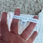 Veronica Beard  Cream Ribbed Sleeveless Tank Top Photo 9