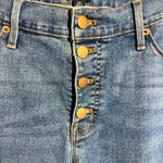 J.Crew Full Length Flare Jeans Women 29 Blue Button Fly Boho Western Casual Pant Photo 7