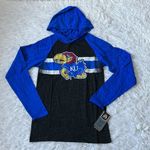 J. America  NCAA Kansas Women’s free style hooded slub tee Size Small Photo 3