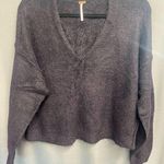 Free People  Pullover Sweater Womens Size Medium Gray Nylon Blend Long Sleeve B64 Photo 0