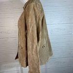 Coldwater Creek tan suede leather jacket womens size 1X Photo 2