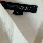 Paper moon white summer dress size large Photo 3