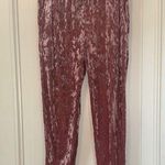 Betsey Johnson Pink Velvet Lounge Pants Photo 0