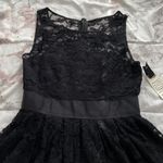 BB Dakota NWT Black Lace Fit & Flare Lined Mini Dress, size 2 Photo 7