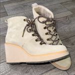 Toms Melrose Wedge Lace Up Taupe/Stone Bootie Photo 0