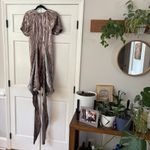 Ulla Johnson  Metallic Cheri Lamé Mini Dress Size 0 NWT‎ XS Gold Copper Wrap Bow Photo 4