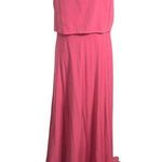 Anthropologie Jill Jill Stuart Pink Iva Crepe Bridesmaid Maxi Dress Long Gown 14 Photo 2