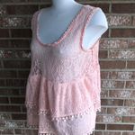 Free People Boho Crochet Tank Top Large Photo 4