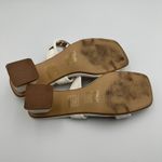 Journee Collection White Square Toe Block Heel Slingback Sandals Women's Size 9 Photo 7