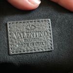 Valentino Garavani Valentino Vitello Large Rockstud Zip Pouch Black Photo 5