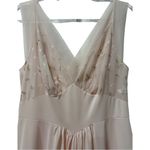 Vanity Fair RARE VTG 50s Embroidered Chiffon Nightgown Sheer Pink Slip 36 M Photo 2