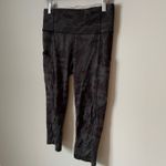 Lululemon Align Camo Capri Cropped Leggings Size 8 Black Grey Athletic Pants Photo 2