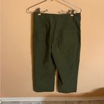 Anthropologie  Maeve Colette Magic Fabric Cropped wide-Leg Pants in Dried Fern Photo 6