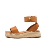 Olivia Miller Beach Open Toe Slingback Espadrille Wedge Sandals Cognac Size 10 Photo 11