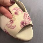 Cole Haan  8.5 t strap Cream and Pink wedge Heels rope Photo 7