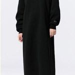 GU (Uniqlo) x Harry Potter Embroidered Logo Sweat Hoodie Dress in Black Size L Photo 0