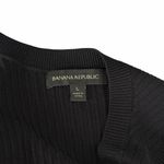 Banana Republic  Black Ribbed Sleeveless Side Vent Knit Tank Dress Photo 7