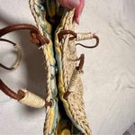 ZARA  Straw Tote Bag Leather Straps magnetic clasp Interior Pocket Summer Beach Photo 2