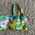 Kona Sol NWT!  Yellow / Green Leaf and Floral Print Bikini Top Size Medium Photo 6
