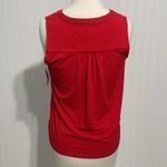 Charter Club  Sleeveless Button‎ Blouse Barn Red XS Photo 4