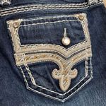 Rock Revival  Janelle Mid Rise Skinny Dark Wash Jeans, 29 Photo 4