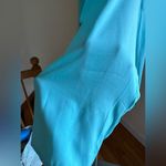 Susan Graver Turquoise Blue Light Material Blouse SZ M With Pockets V Ne… Photo 6