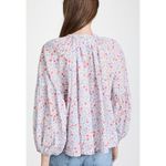 Something Navy Long Sleeve Flowy Button Up Floral Top Sz. S Photo 3