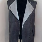 Sanctuary faux Leather Fleece Lined Vest Photo 3