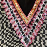 Mara Hoffman  sequins black and white chiffon maxi Flowy dress Photo 4