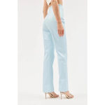 Paris Georgia Faux Leather Bootleg Pants in Mineral Blue Medium New Trousers Photo 10