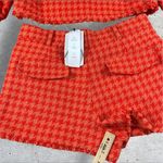 ZARA ‎ Houndstooth Tweed Matching Set Crop Jacket Sz M Shorts Sz L 4661/429/614 Photo 8