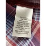 Socialite Western Plaid Button Up Top Womens Sz L Tie Hem Long Sleeve Rodeo Festival Boho Photo 6