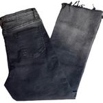 Chelsea & Violet Black Ombré Cropped Raw Hem Jeans Photo 1