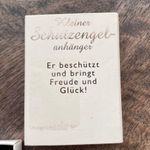 Little Guardian angel pendant for child or adult Crystal pink white Germany Photo 1