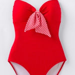 Matilda Jane  Women’s‎ Swimsuit Red One Piece Bathing Suit Size Med Photo 0